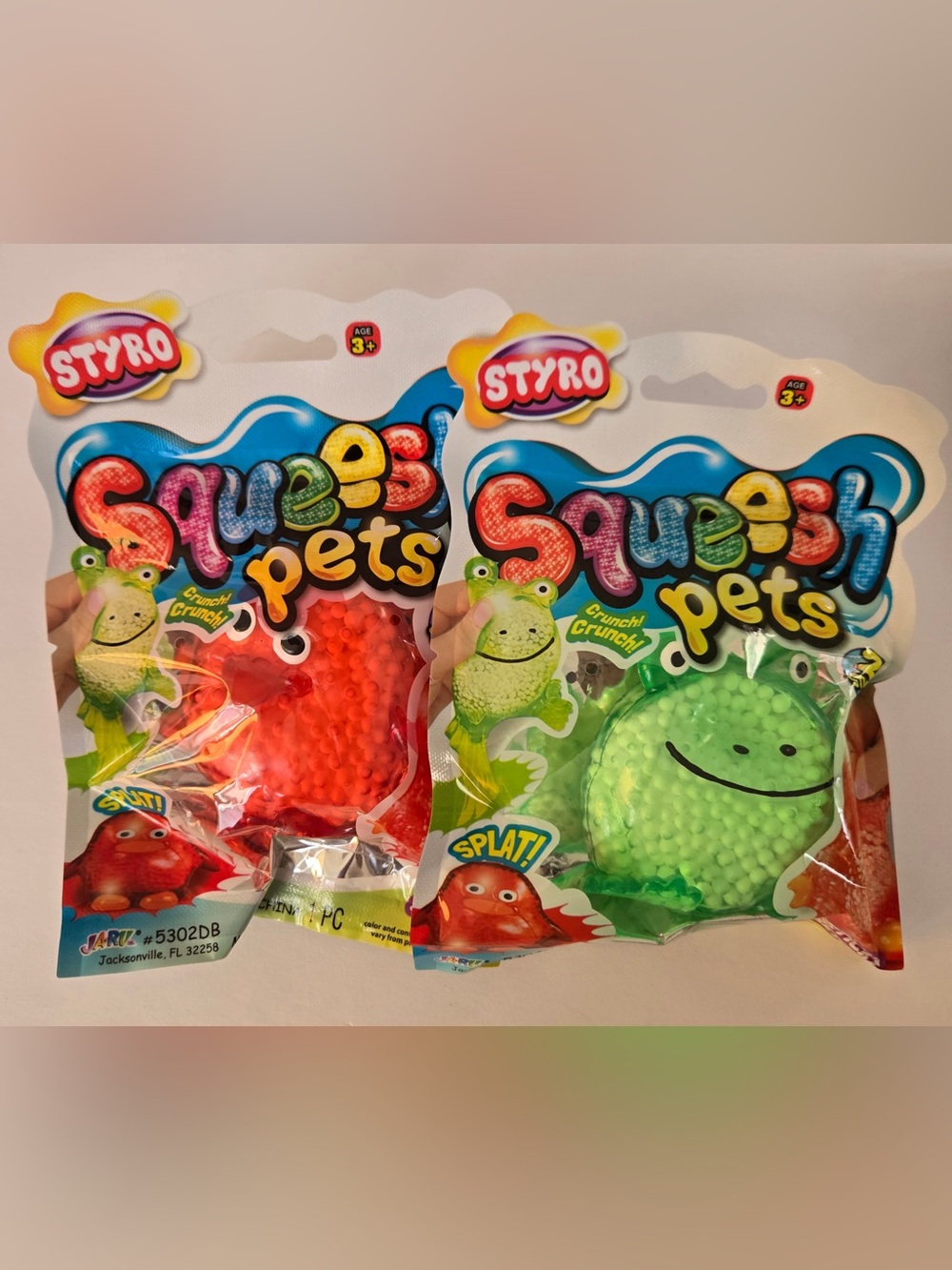 Squeeze Pets Crunchy Sensory Toy pack of 2